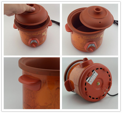 【厨房用品厨房电器1.5L仿紫砂红陶瓷电炖锅电砂锅煲汤锅煮粥锅】价格,厂家,图片,电炖锅/电砂锅,潮安县彩塘镇颜新日用五金制品厂-